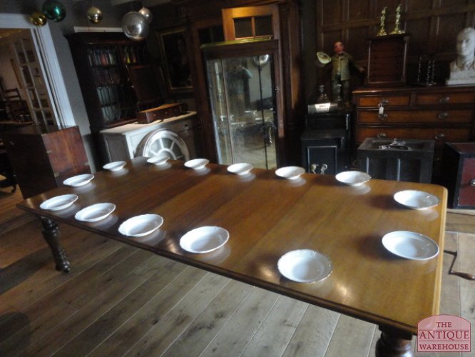 antieke eiken officiers tafel VERKOCHT