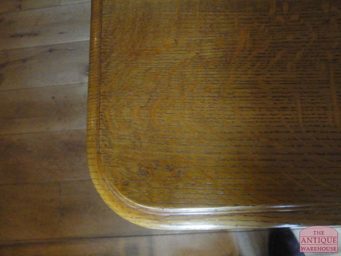 antieke eiken officiers tafel 3