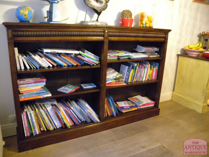 antieke eiken open boekenkast, VERKOCHT