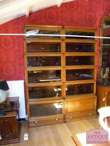 Antieke eiken originele Globe Wernicke boekenkast 3