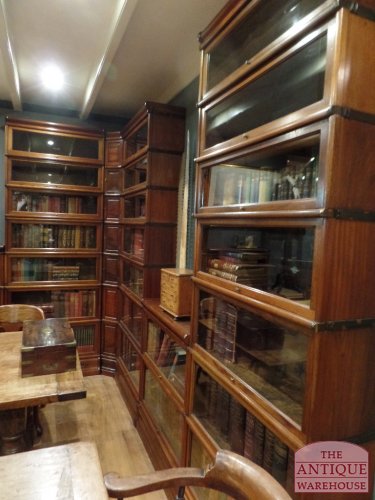 Antieke eiken originele Globe Wernicke boekenkast 3