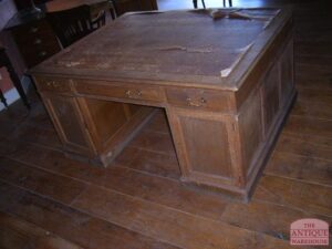 antieke eiken partnersdesk, VERKOCHT