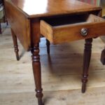 Antieke Eiken Pembroke Tafel 1