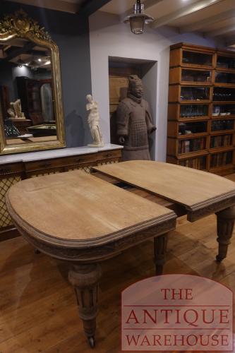 antieke eiken Schotse uitschuif tafel 2