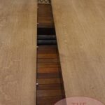 antieke eiken Schotse uitschuif tafel 3