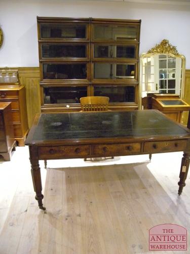 Antieke eiken schrijftafel circa 1850 3