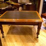 Antieke eiken schrijftafel circa 1870 2