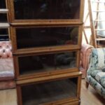 Antieke eiken stapelbare boekenkast, Globe Wernicke 1