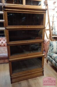 antieke eiken stapelbare eiken boekenkast, Globe Wernicke