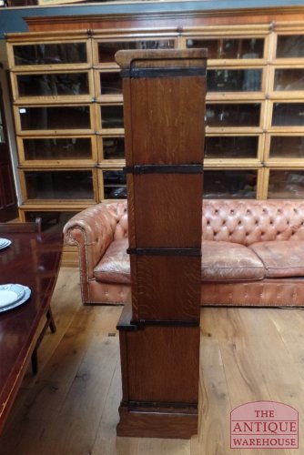 Antieke eiken stapelbare boekenkast, Globe Wernicke 3