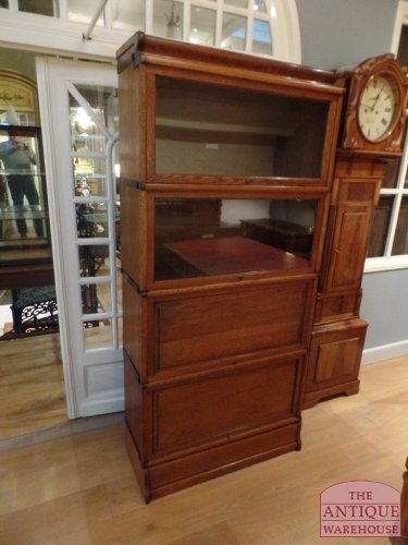 Antieke eiken stapelbare Globe Wernicke boekenkast 2