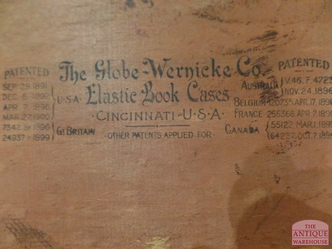 Antieke eiken stapelbare Globe Wernicke boekenkast 3