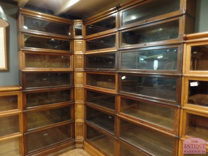 Antieke eiken stapelbare Globe Wernicke boekenkast 2