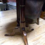 Antieke eiken tilt top tafel 2