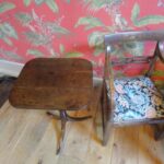 antieke eiken tilt top tafel 1