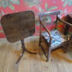 antieke eiken tilt top tafel 3