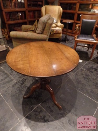 antieke Eiken tilt top tafel, VERKOCHT