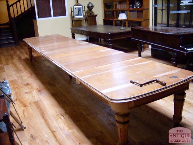 antieke eiken uitschuif Engelse eettafel