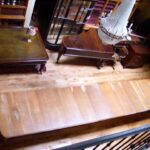 antieke eiken uitschuif Engelse eettafel 3