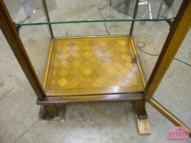 antieke eiken vitrine 2