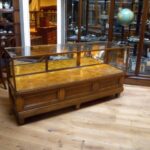 antieke eiken winkel vitrine 1