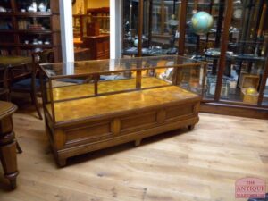 antieke eiken winkel vitrine, VERKOCHT