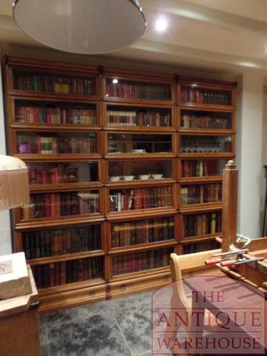 Antieke eikenhout Globe Wernicke stapelbare boekenkast 3