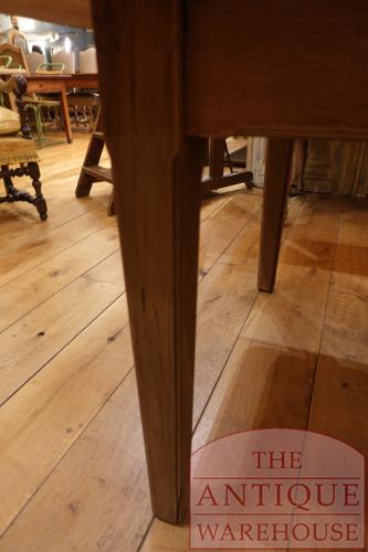 Antieke eikenhouten 340 cm lange tafel 4