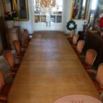 antieke eikenhouten coulissentafel 1