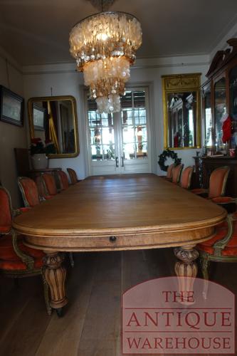 antieke eikenhouten coulissentafel 3