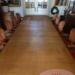 antieke eikenhouten coulissentafel 5