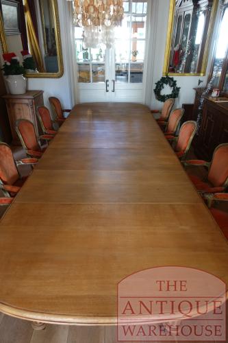 antieke eikenhouten coulissentafel 5