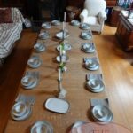 antieke eikenhouten coulissentafel 1