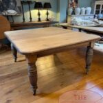 antieke eikenhouten coulissentafel 1