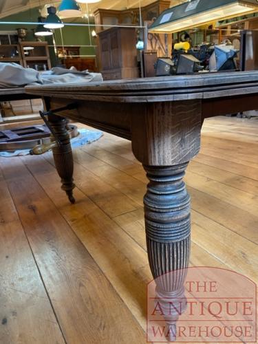 antieke eikenhouten coulissentafel 4