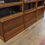 Antieke eikenhouten drievoudige Globe Wernicke boekenkast 3