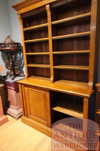 Antieke eikenhouten Engelse boekenkast 4