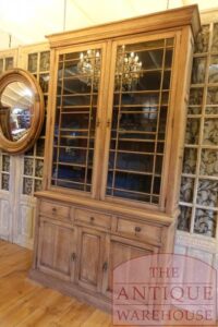 antieke eikenhouten Engelse boekenkast