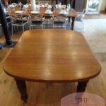 antieke eikenhouten Engelse ovale uitschuiftafel 1