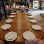 antieke eikenhouten Engelse ovale uitschuiftafel 5