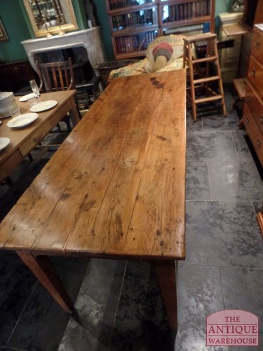 antieke eikenhouten Franse eettafel, VERKOCHT