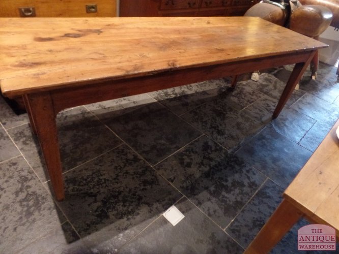 Antieke eikenhouten Franse eettafel 2