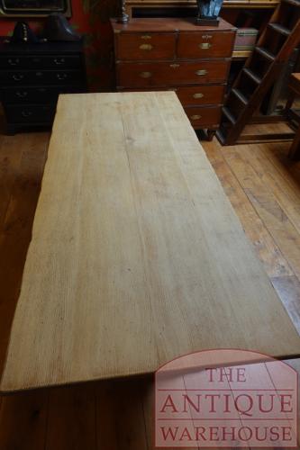 Antieke eikenhouten Franse kloostertafel 2