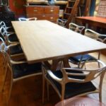 Antieke eikenhouten Franse kloostertafel 4