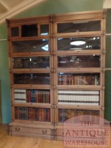 antieke eikenhouten Globe wernicke boekenkast Ideal Style