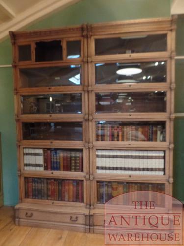 antieke eikenhouten Globe wernicke boekenkast Ideal Style