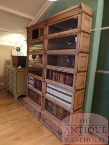 Antieke eikenhouten Globe Wernicke boekenkast Ideal Style 2