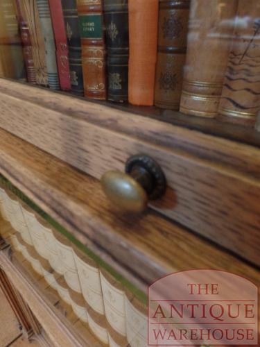 Antieke eikenhouten Globe Wernicke boekenkast Ideal Style 5