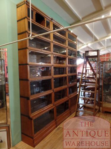 Antieke eikenhouten Globe Wernicke stapelbare boekenkast 2