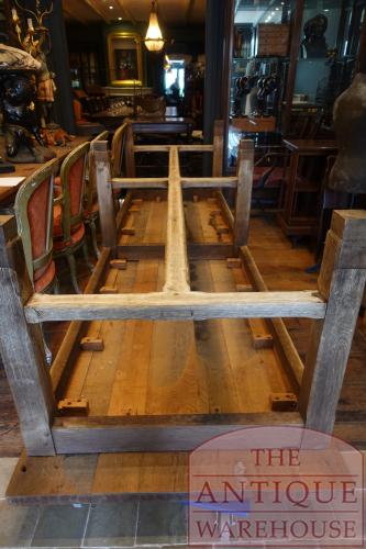 Antieke eikenhouten lange Franse eettafel 3